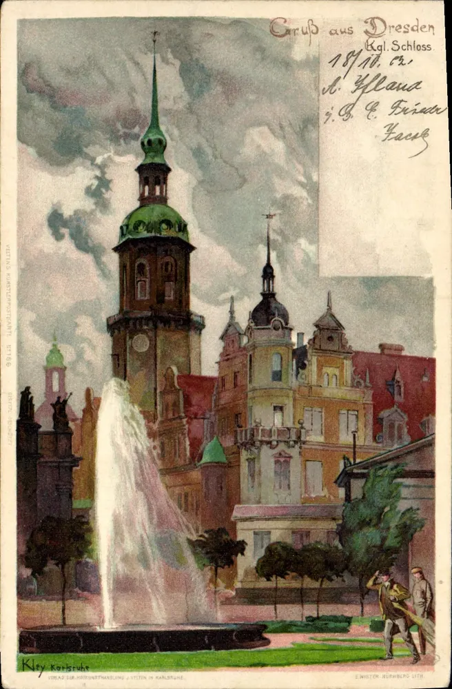 드레스덴 — Kgl. Schloss — Kley Kostbrübe - 앞면