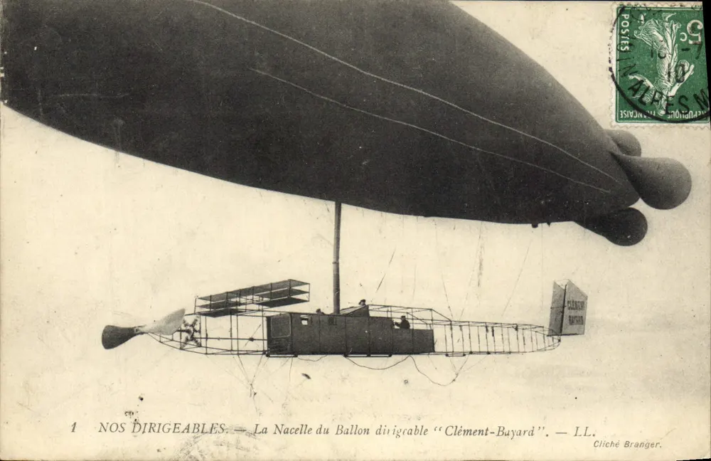 Die Gondel des Luftschiffes "Clément-Bayard" — Cliché Branger - Vorderseite