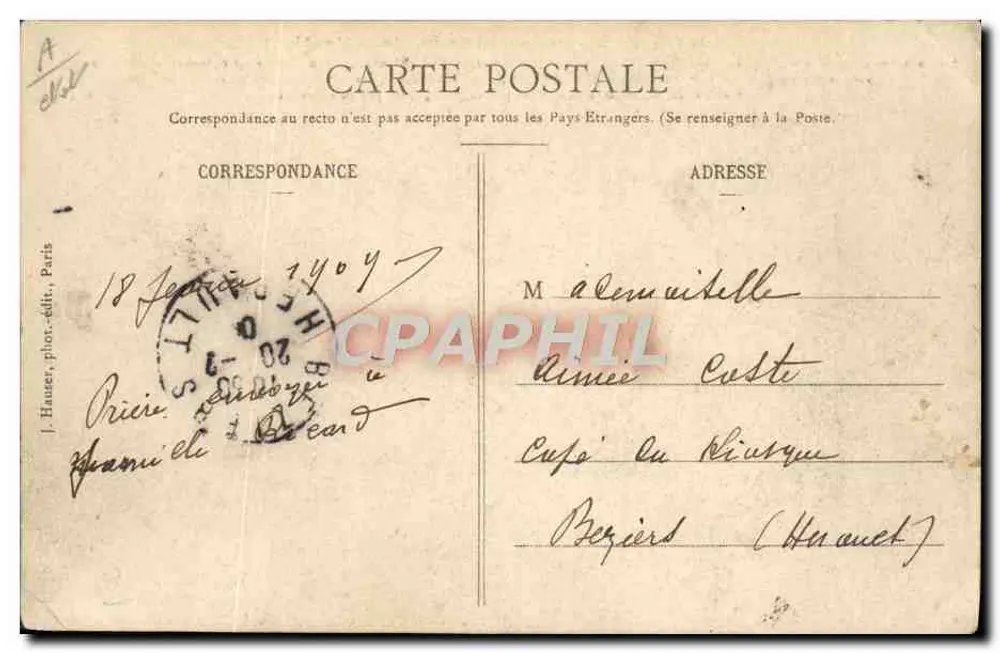 L'Auto-ballon du Comte de la Vaulx — aérostat de 1897 — éditeur J. Hauser, phot. édit., Paris - Reverso