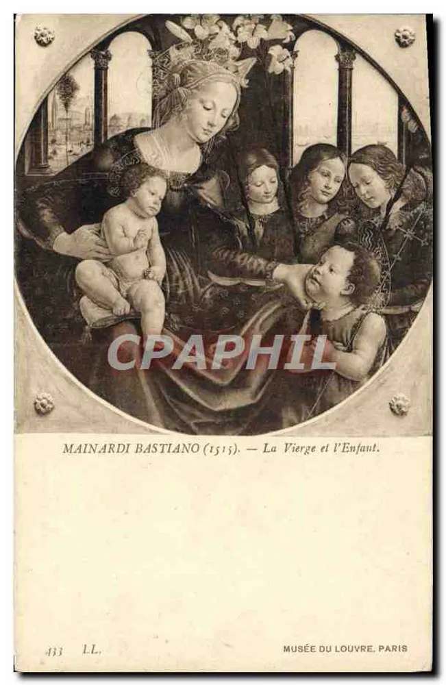 Die Jungfrau und das Kind — Werk von Mainardi Bastiano (1515) — Musée du Louvre, Paris - Vorderseite