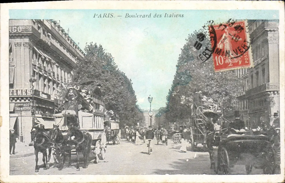 PARIS — Boulevard des Italiens — editor desconhecido - Frente