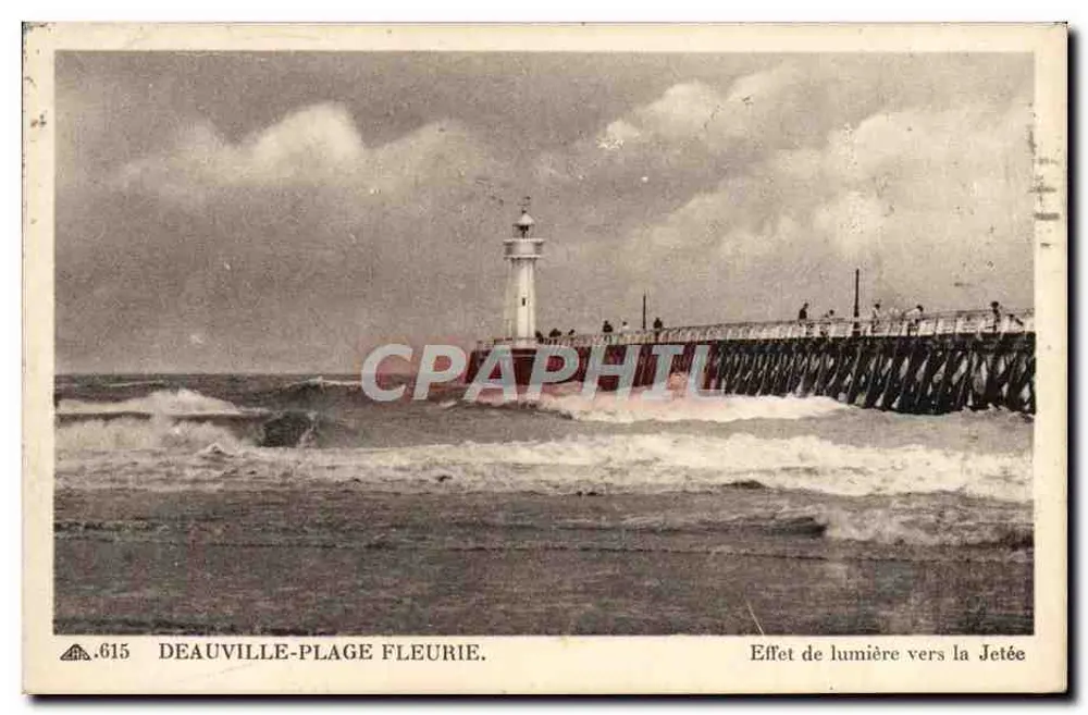 Deauville-Plage Fleurie — Lichtwirkung zum Steg — CP DES ARTS PHOTOGRAPHIQUES - Vorderseite