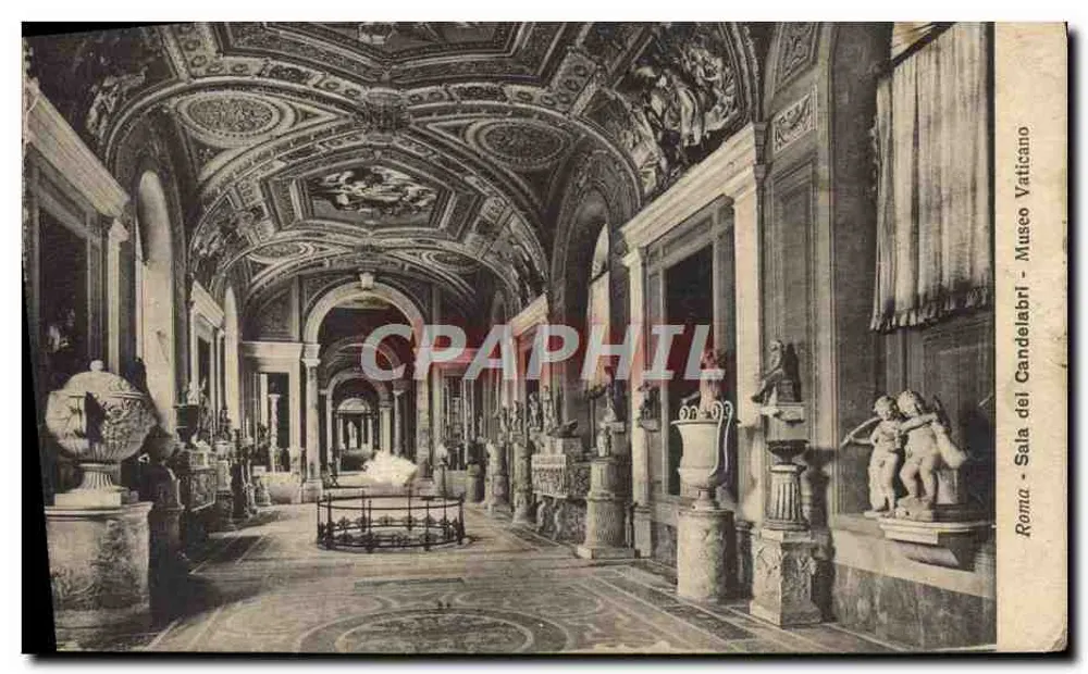 Sala dei Candelabri — Museu Vaticano — Roma — Editor: Fotografia Andersen - Frente