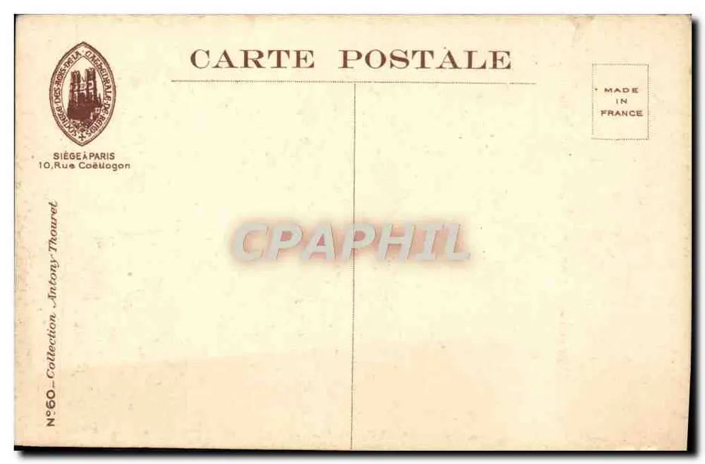 Reims - Catedral - Fachada Norte - Nov. 1917 - Verso
