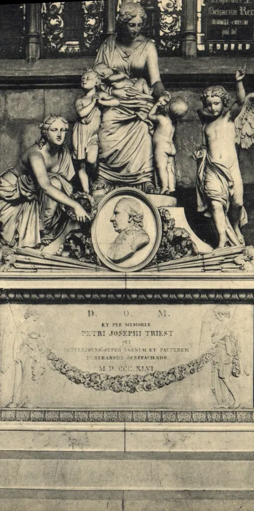 Grabmal von Pierre Joseph Triest — Kirche der SS. Michael und Gudule, Brüssel - Vorderseite