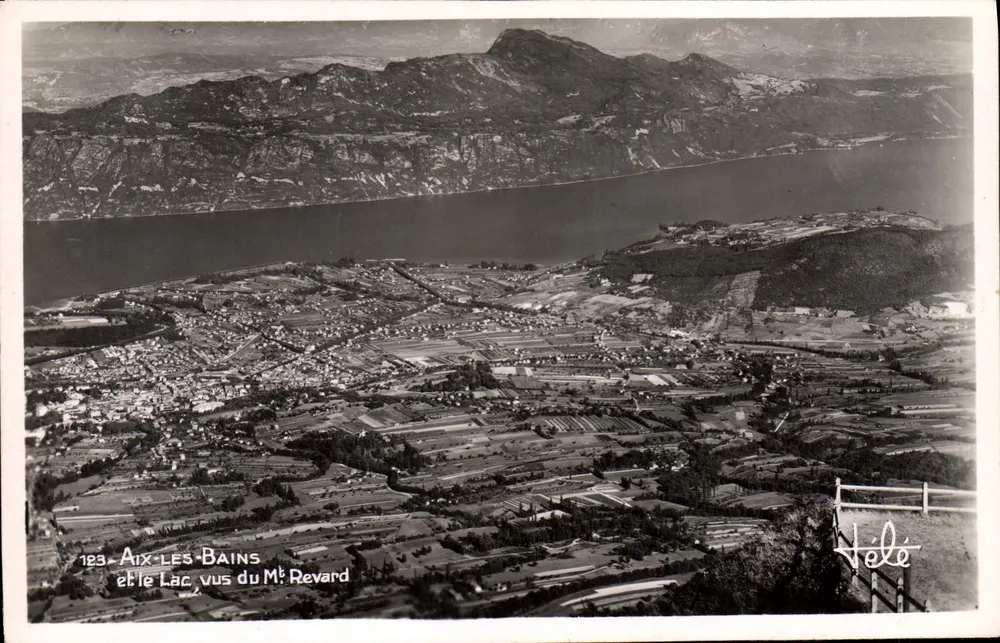 Aix-les-Bains e o Lago vistos do Mt Revard — 123 — Éditions TELE - Frente
