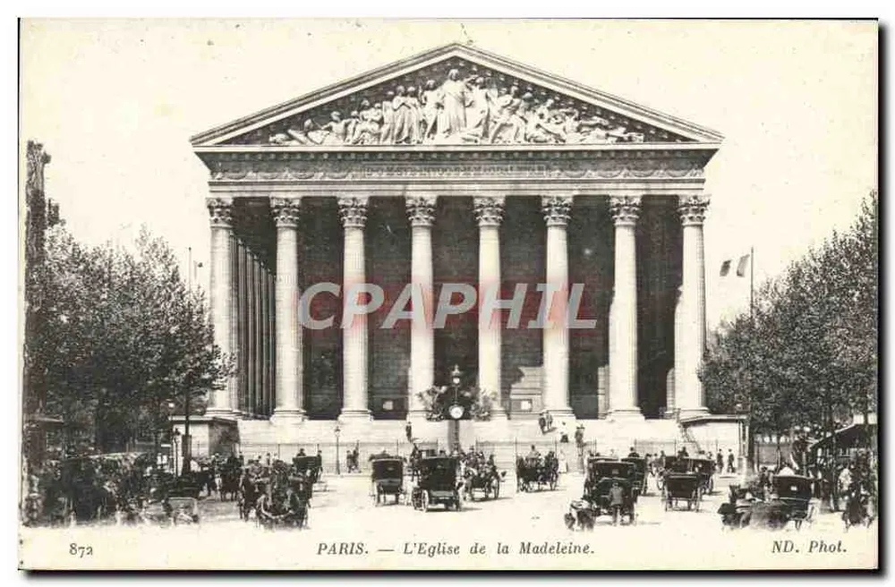 Paris — A Igreja da Madeleine — ND. Fot. - Frente