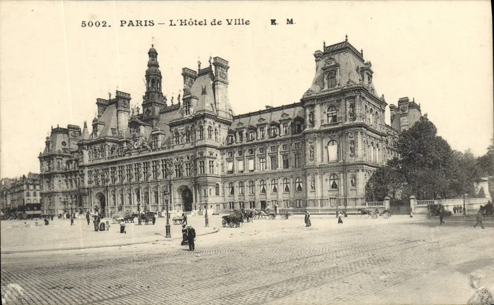 Paris – O Hotel de Ville — E.M. — n° 5002 - Frente