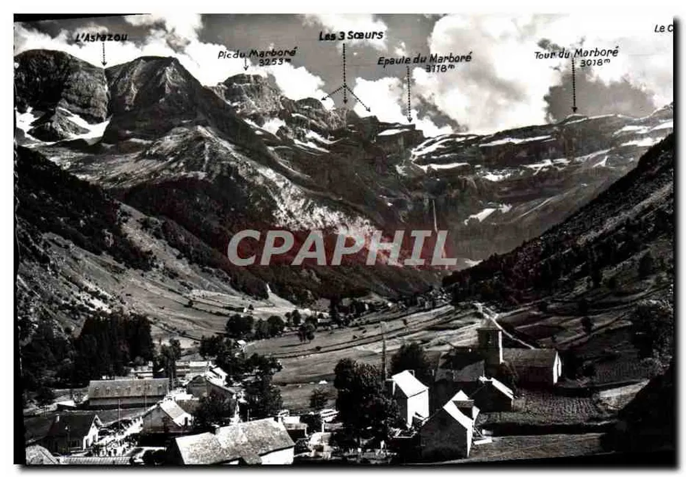 Gavarnie — Das Dorf und das Cirque — C. A. P. Letellier, Paris - Vorderseite