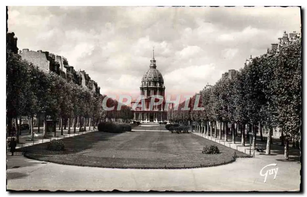 Avenue de Breteuil — Dach des Invaliden — Kunstausgabe 'GUY' - Vorderseite