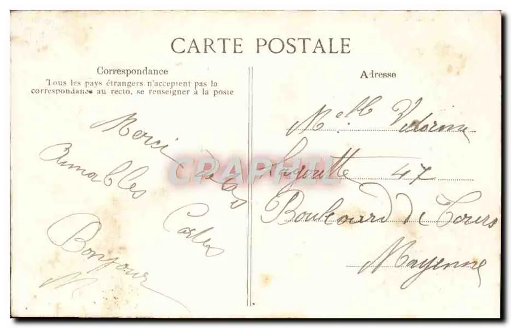 Saint-Malo — Das Grab von Châteaubriand an einem stürmischen Tag — Côte d’Émeraude, n° 2032 - Rückseite