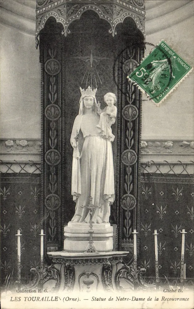 Les Touraille (Orne) — Statue der Notre-Dame de la Recouvrance — Cliché D. - Vorderseite