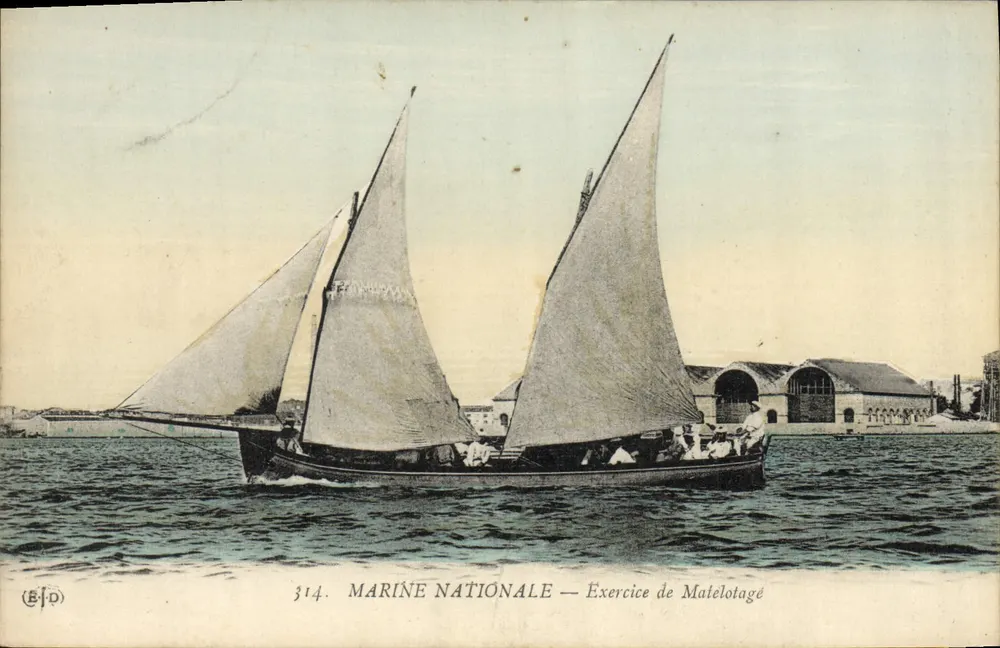 Marine Nationale — Oefening in Matelotage — Uitgever BFD, nr. 314 - Voorkant