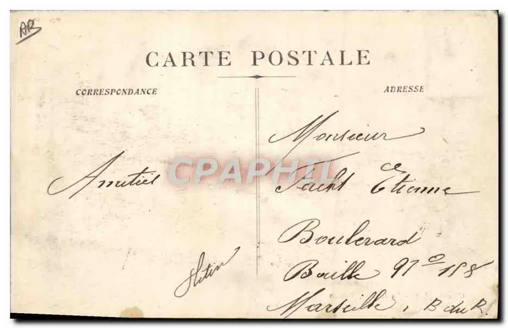 Die Explosion der « Liberté » — 4 — Suche nach den Opfern — Giraud, phot. — La Colette, Toulon - Rückseite