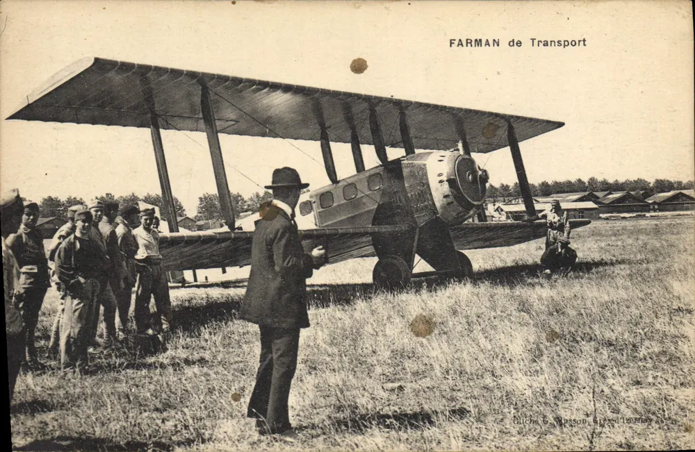 Avião FARMAN de Transporte — Toulouse — editor Blichet & Masson - Frente