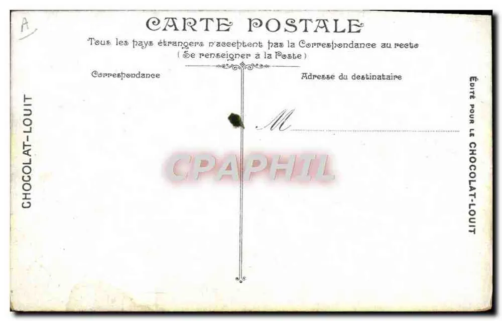 Der Flieger Henri Farman, Testballon des Flugzeugs — Verlag: Chocolat-Louit, Nr. 3438 - Rückseite