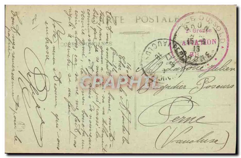 Bron (Rhone) — Pole lotnicze — Wyd. A. Vettard - Lyon, nr 31 - Rewers