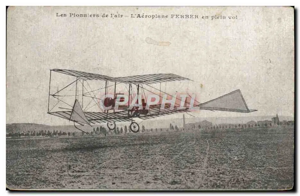 Das Flugzeug FERBER im Flug — Die Pioniere der Luft — J.G. Paris - Vorderseite