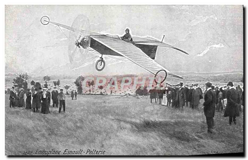 Das Flugzeug Esnault-Pelterie — Flug über freiem Feld — n°3148 - Vorderseite