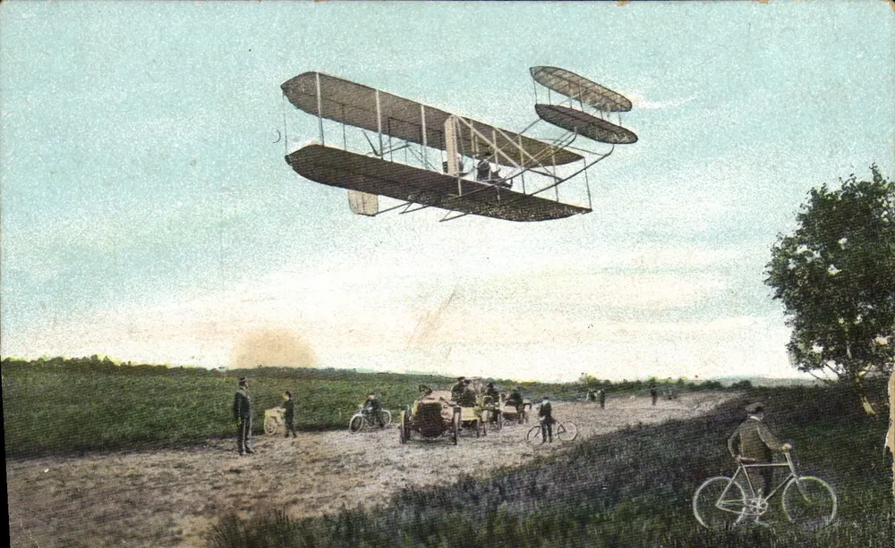 Aviation — Erster Flug eines Doppeldeckerflugzeugs — Chocolat-Louit - Vorderseite
