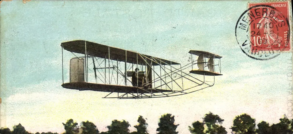 Doppeldecker — Flug in Frankreich — Verlag: Chocolat-Louit - Vorderseite