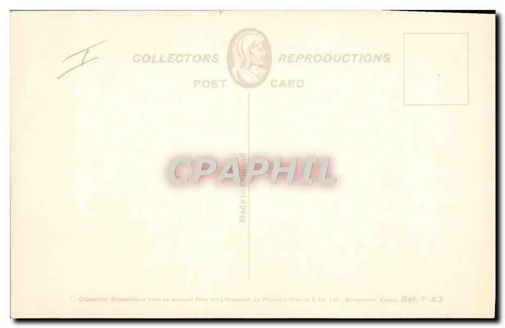 1925 3 LITRE BENTLEY — Super Sports Modell auf 9 Fuß Rahmen — Collectors Post Card reproductions - Rückseite