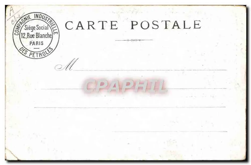 Automobil — Kraftstoff für Automobile — G. Bataille — Paris - Rückseite