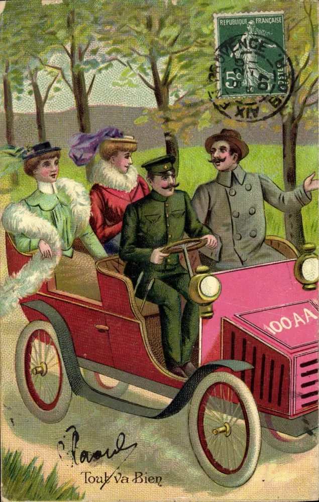 Automobil — Familienreise — J.C. PARIS n° 400AA - Vorderseite