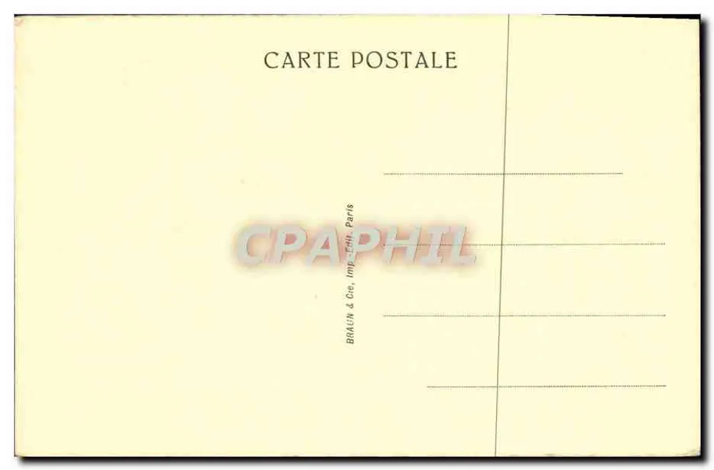 Nossa Senhora da França — estátua da Virgem com o Menino — Braulin & Cie, Paris, n° 01181 - Verso