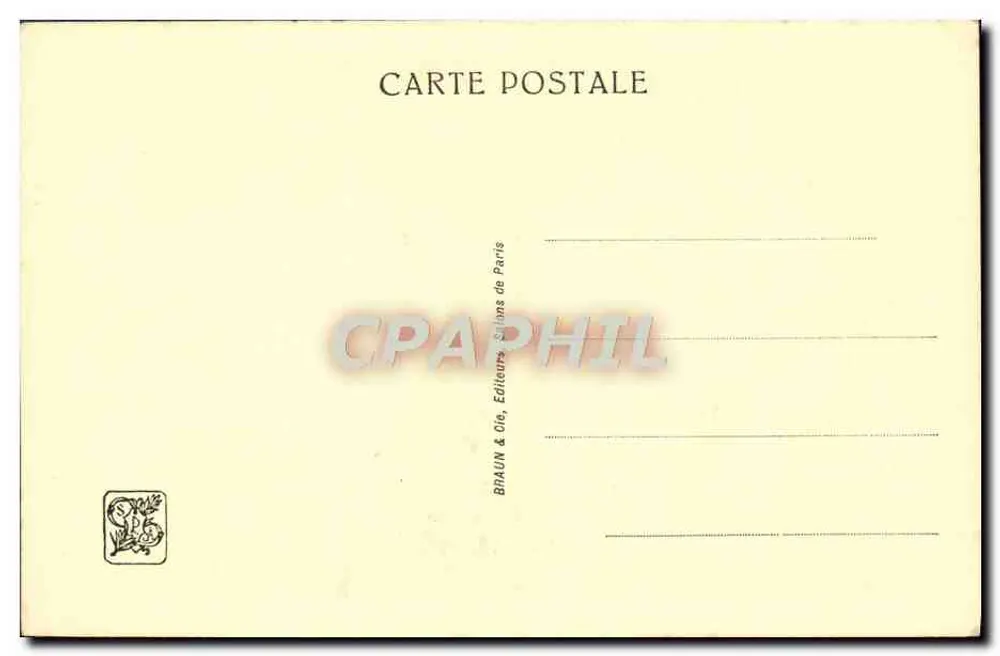 Dwie komuniantki — scena religijna — C.-P. Bernard, n° 01146 - Rewers