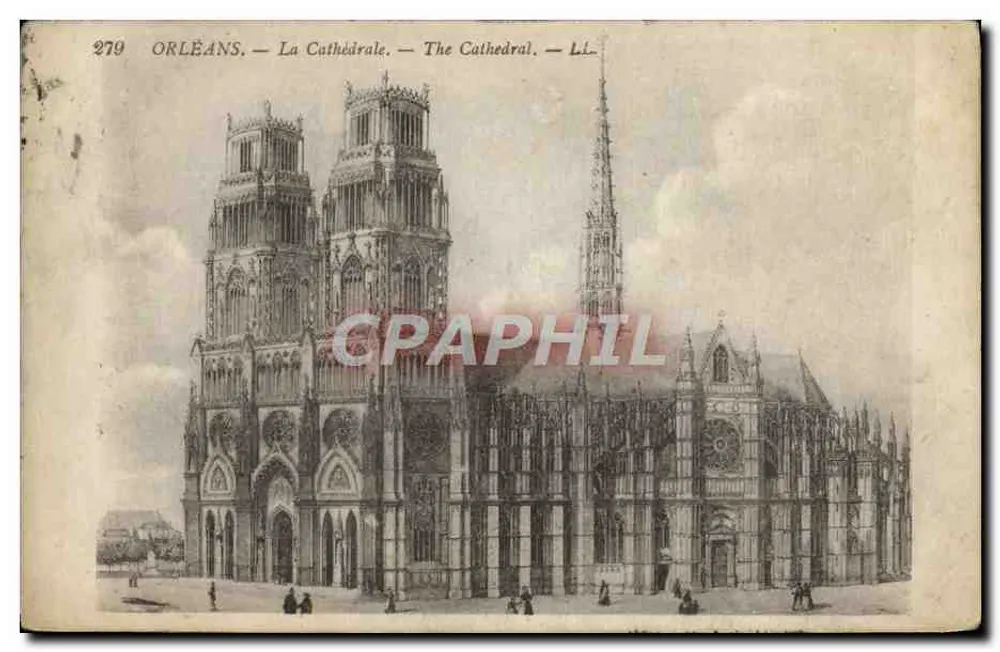 Orléans — A Catedral — editor Li, n° 279 - Frente