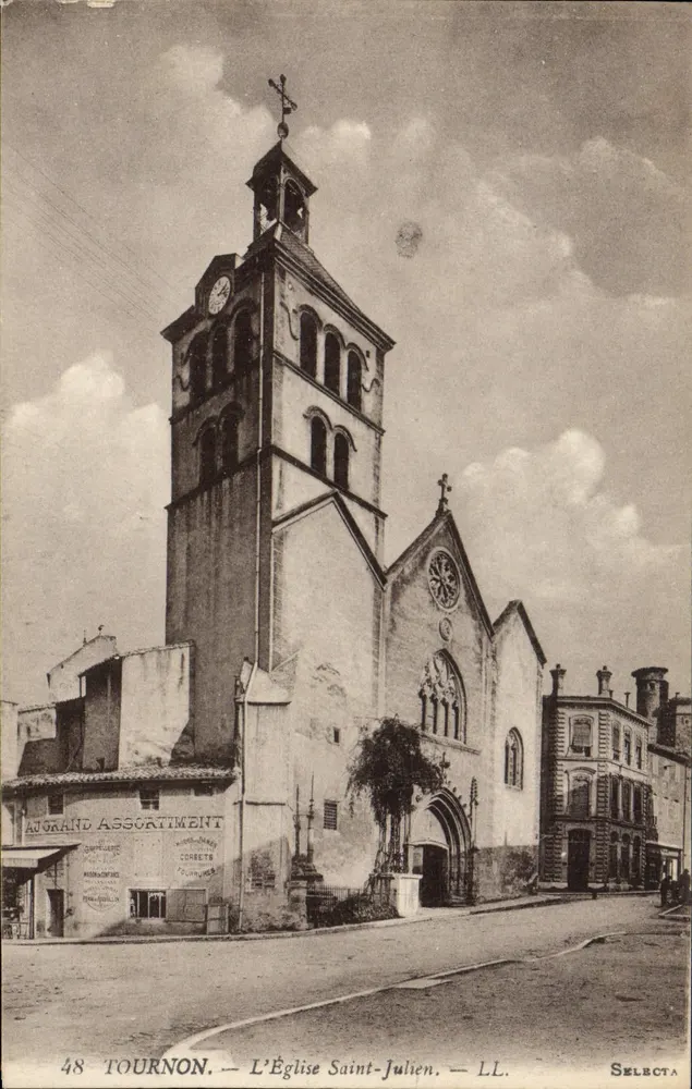 Tournon — A Igreja de São Julião — Augard Assortiment — LL. SELECTA - Frente