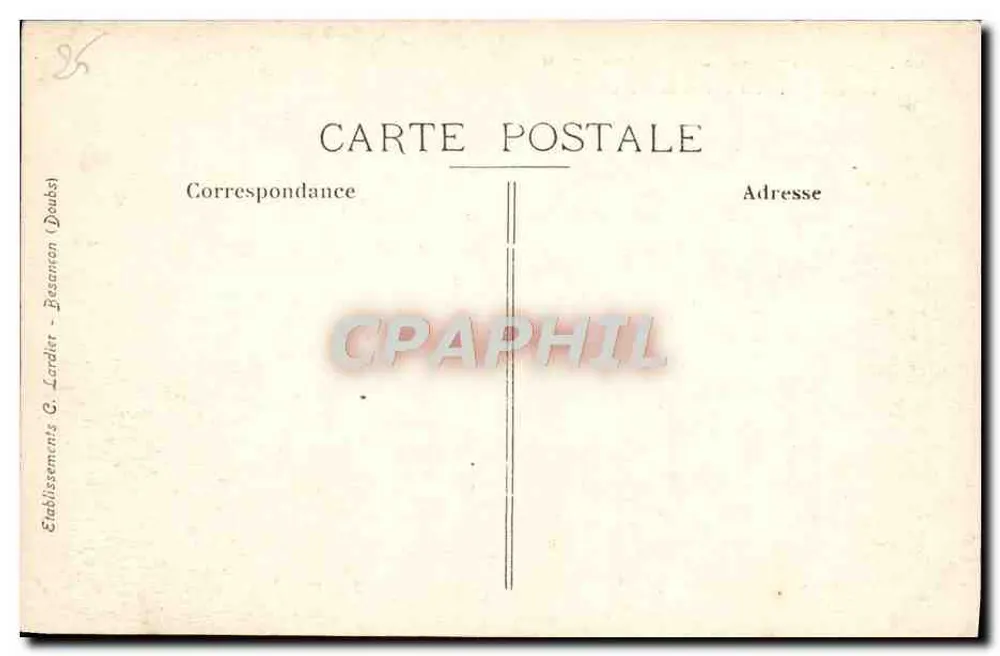 BESANÇON — Staudamm Saint-Paul und Festung Beauregard — CLB - Rückseite