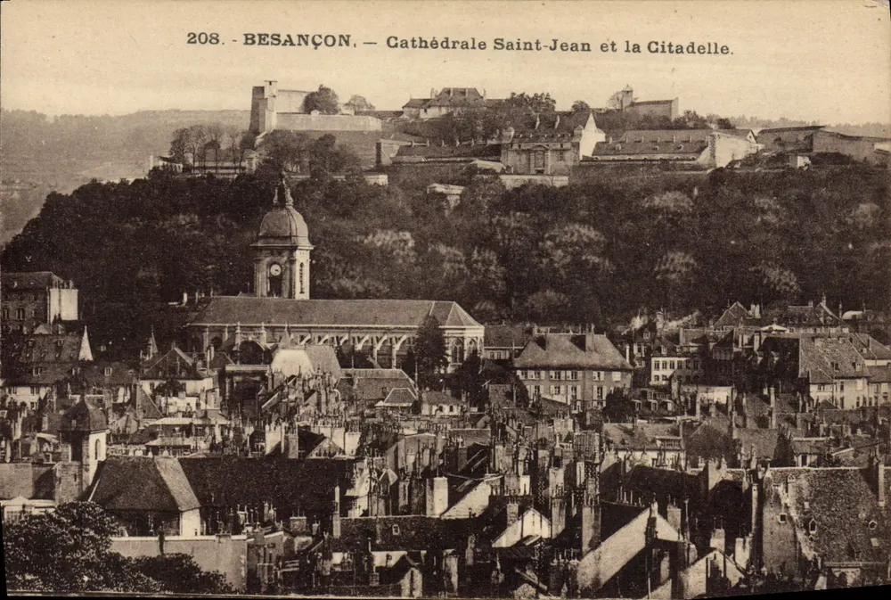 Besançon — Kathedrale Saint-Jean und die Citadel — Verlag C. Lardier, Nr. 208 - Vorderseite