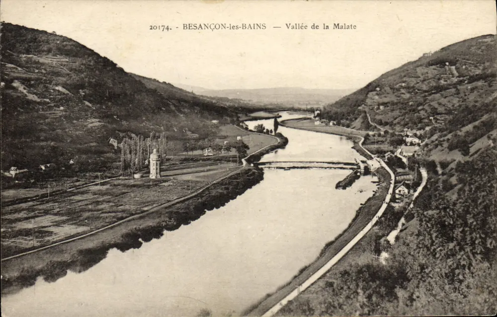 Besançon-les-Bains — Vale da Malate — Cartas La Cigogne, Strasbourg - Frente