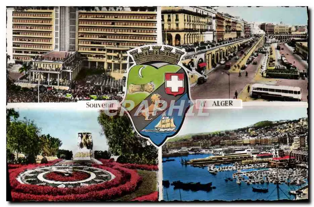 Argélia — Algéria — Lembrete de Argel — Editor Jomone, n° 1005 - Frente