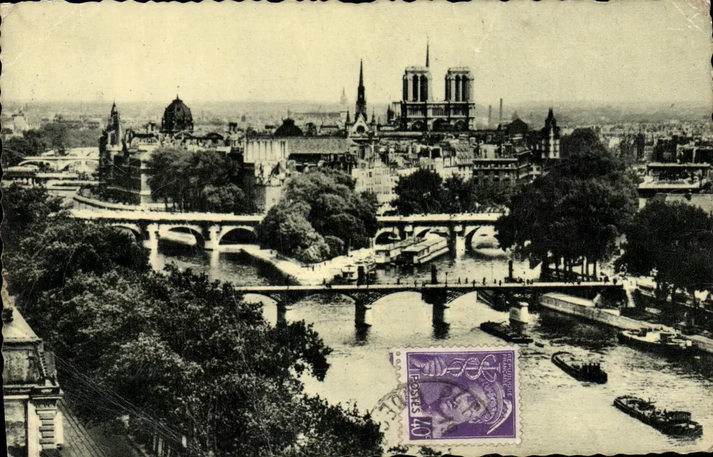 Paris — La Cité : Vue panoramique — Éditeur J. F. Paris - Voorkant