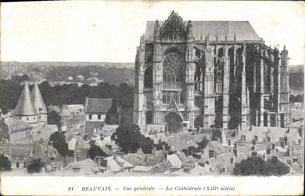 Beauvais — Vista generale — La Cattedrale (XIII secolo) - Recto