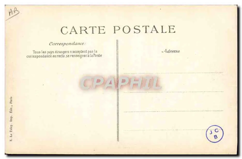 Katastrophe des "Liberté" — Die Wracks — Verlag E. Le Doleÿ, Paris - Rückseite