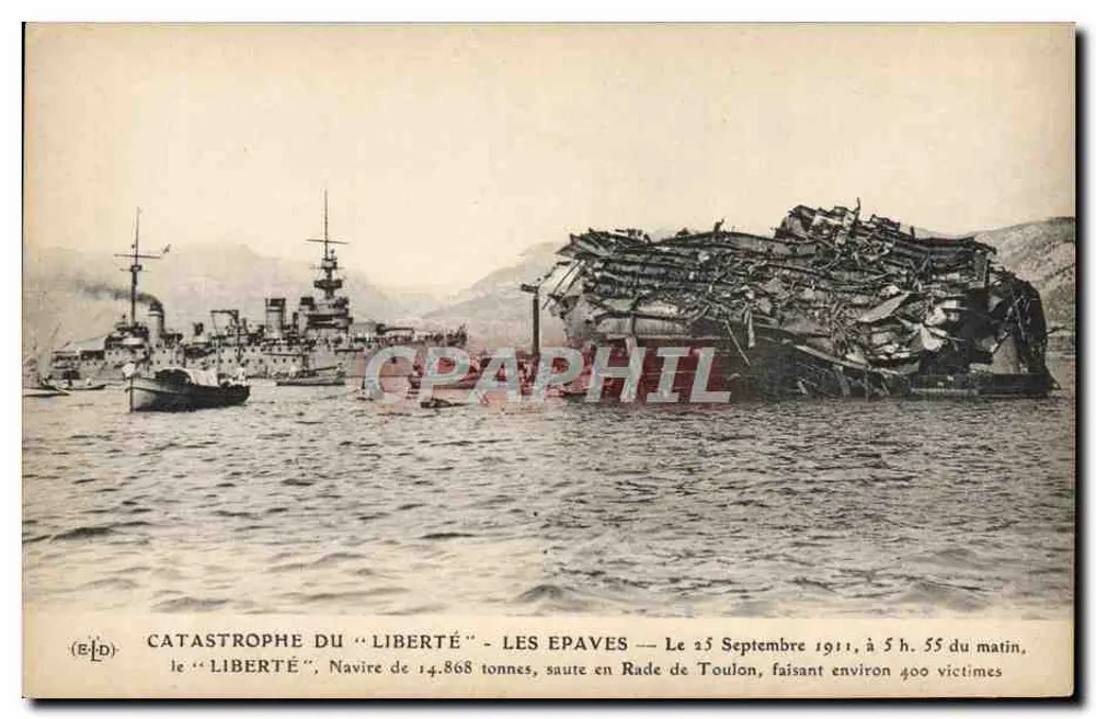 Katastrophe des "Liberté" — Die Wracks — ELD-Ausgabe - Vorderseite