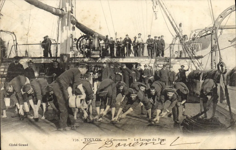 Toulon - « Couronne » - Das Waschen der Brücke — Cliché Giraud, n°150 - Vorderseite
