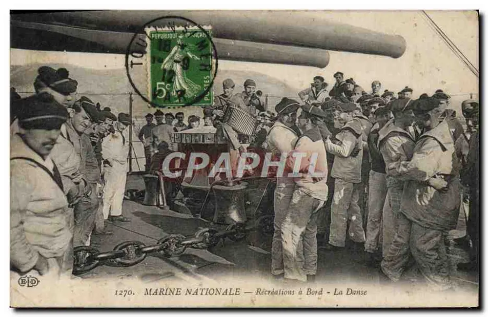 Nationalmarine — Freizeit an Bord — Das Tanzen — E.P.D. n°1270 - Vorderseite