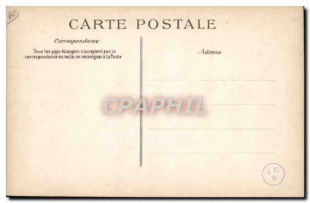 Katastrophe der "Liberté" — Die "République" durch die Explosion beschädigt — E.P.D. n° 107 - Rückseite