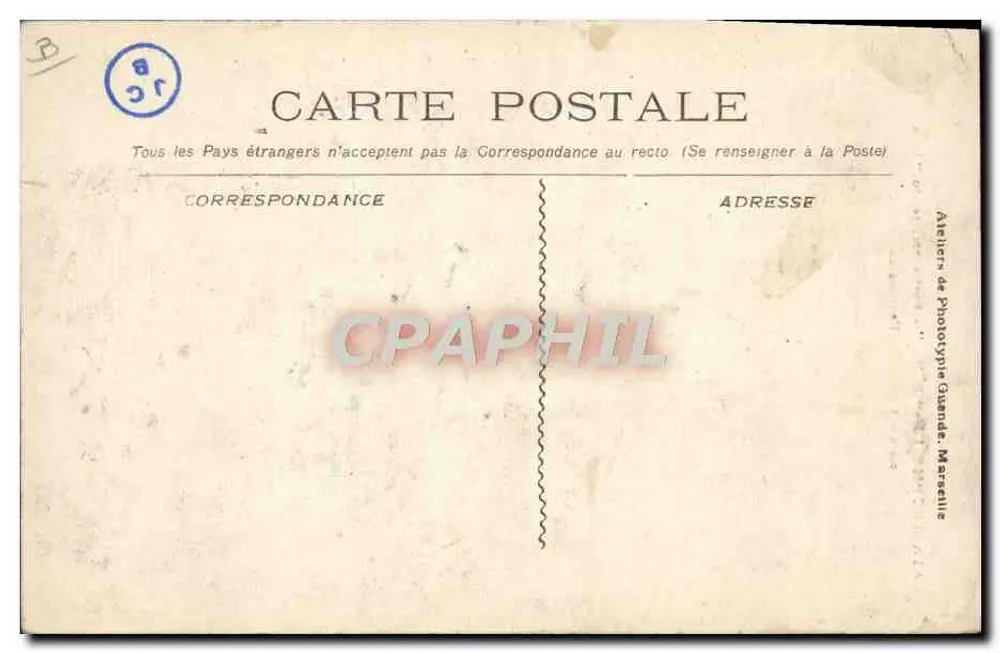 Catástrofe do "Iéna" — Parte traseira do "Iéna" onde ocorreu a explosão — Atelier de Fototipia Guanda, Marselha - Verso