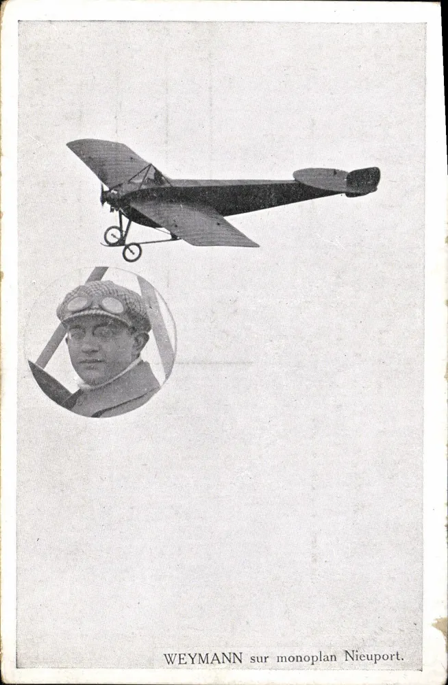 Pilote Weymann — monoplane Nieuport — éditeur imprimeur non visible - Vorderseite