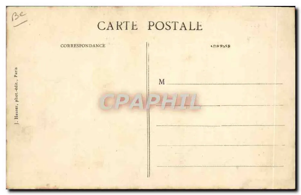 Der Monoplan Blériot (Typ « Überquerung der Englischen Kanal ») — Zusammengebaut von Alfred Leblanc — J. Hauser, Paris - Rückseite