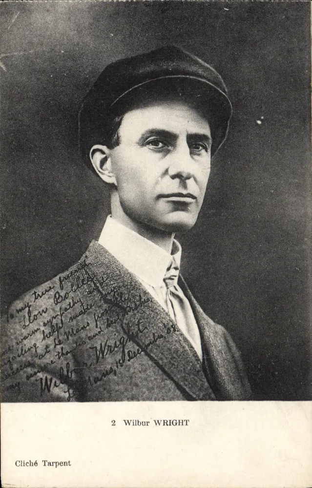 Wilbur Wright — retrato — Cliché Tarpent, n°2 - Frente