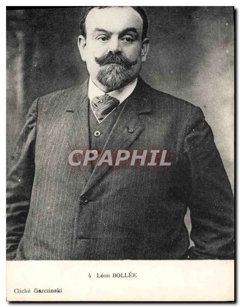 Léon Bollée — retrato — Cliché Garczinski n°4 - Frente