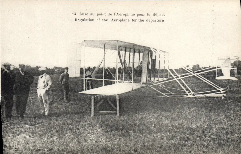 Vorbereitung des Flugzeugs zum Abflug — Cliché Garzinski — Nr. 13 - Vorderseite