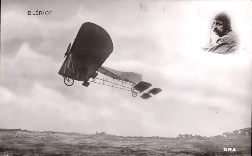Avião Blériot — Primeiro voo na Europa — SRA - Frente